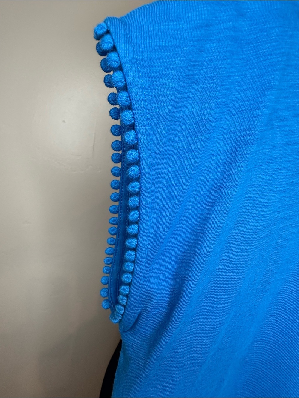 Boden Anya Broderie Embroidered Cotton Tee, Cerulean Blue, Size US 4, Like New - Picture 14 of 17